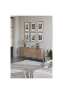 3 Door Sideboard - Agathe - Oak Effect