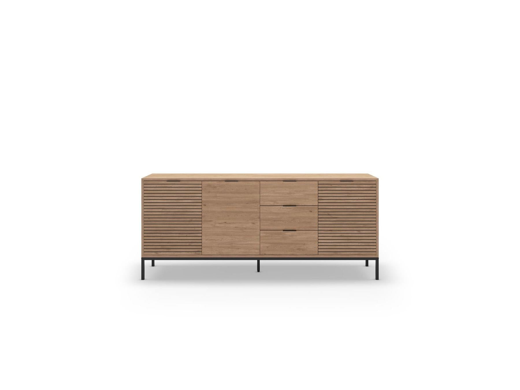 Agathe - Sideboard 3 Doors - Oak Effect