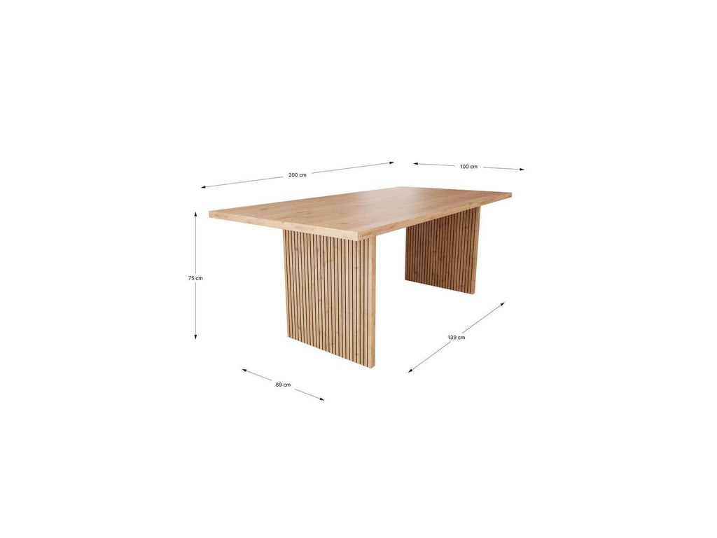 Agathe - Dining Table - Oak Effect