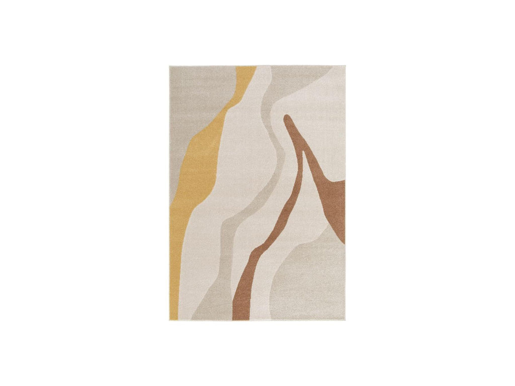 Ulys - Alfombra De Pelo Corto - Estampado Abstracto - Beige