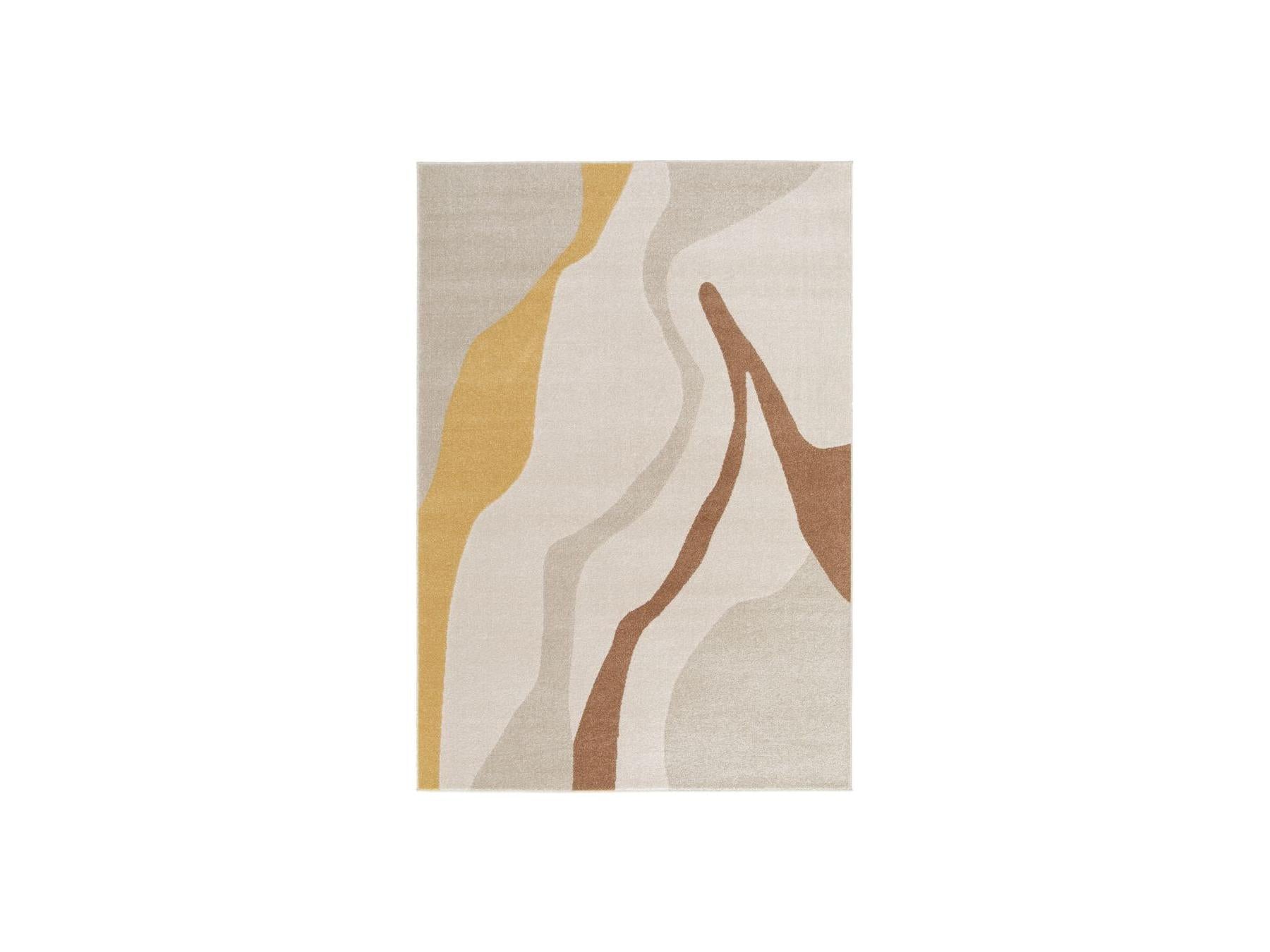 Ulys - Alfombra De Pelo Corto - Estampado Abstracto - Beige