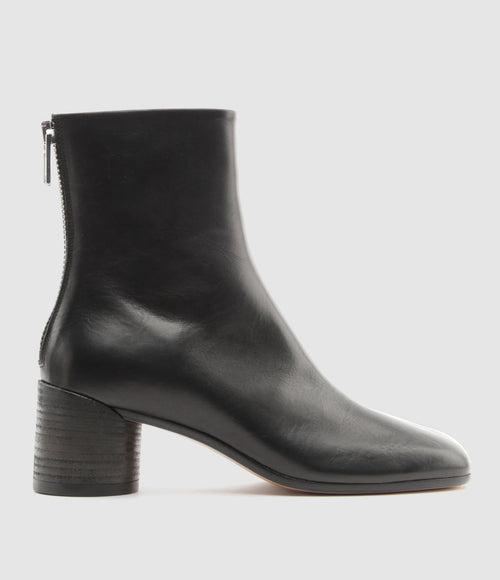 Mm6 Maison Margiela - Bottines Ankle Boots Noir, Collection Studio - Femme