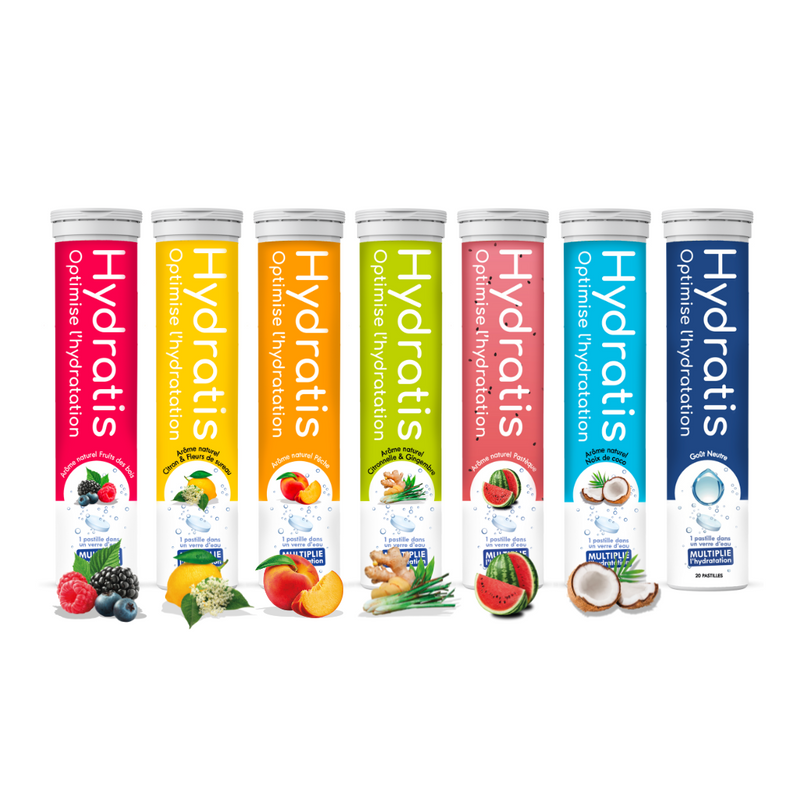 Pack Mix 7 Tubes: Forest Fruits, Lemon Elderflower, Peach, Lemongrass Ginger, Coconut, Watermelon, Neutral