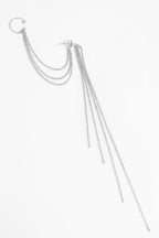 Ohrschmuck Dreifachkette - Silber