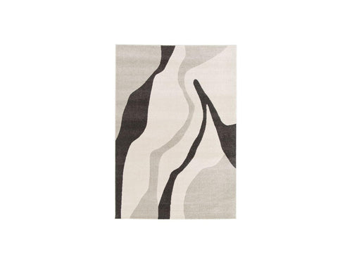 Tapis Poils Ras - Ulys - Motif Abstrait - Gris