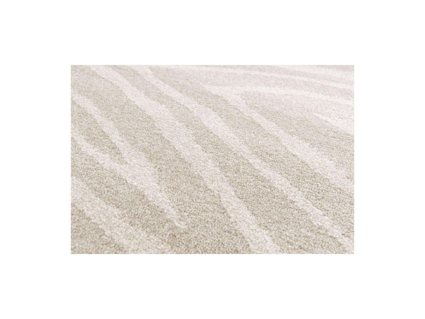 Zayn - Tapis Poils Ras - Motif Abstrait - Beige