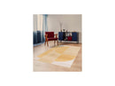 Irena - Tapis Poils Ras - Motif Abstrait - Jaune