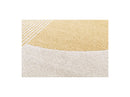 Irena - Tapis Poils Ras - Motif Abstrait - Jaune