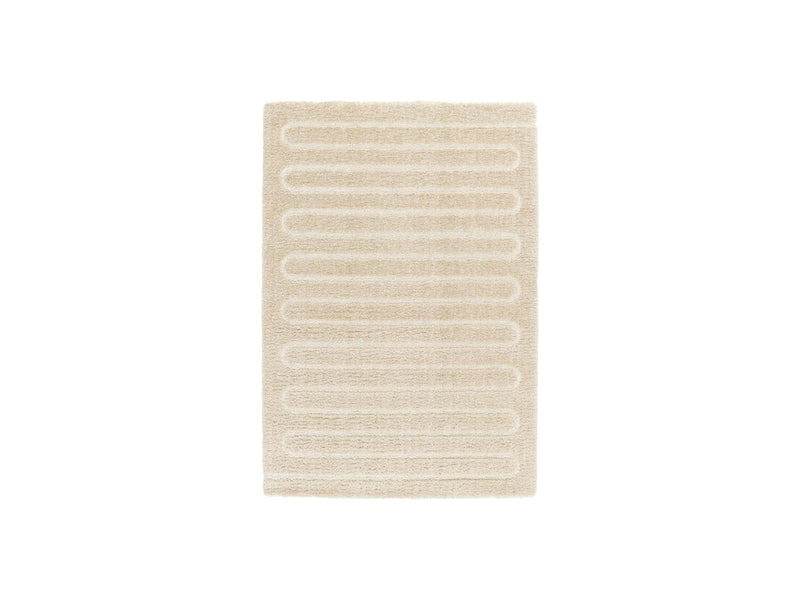 Cyrello - Long Pile Rug - Graphic Pattern - Beige