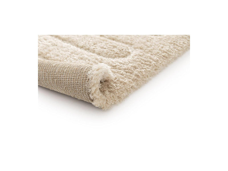 Cyrello - Long Pile Rug - Graphic Pattern - Beige