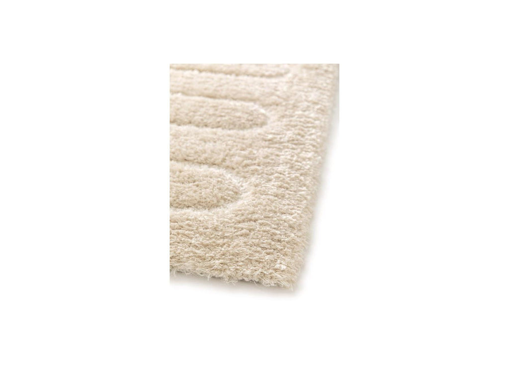 Cyrello - Alfombra De Pelo Largo - Estampado Gráfico - Beige