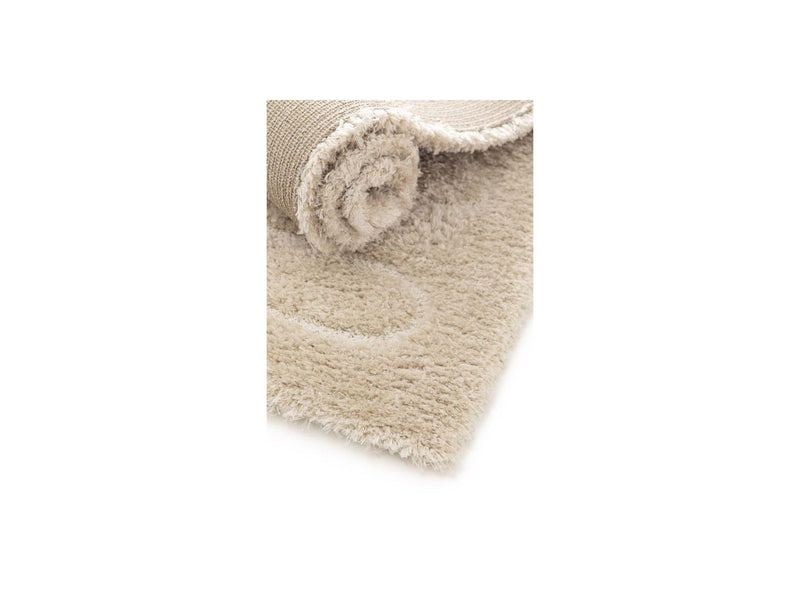 Cyrello - Long Pile Rug - Graphic Pattern - Beige
