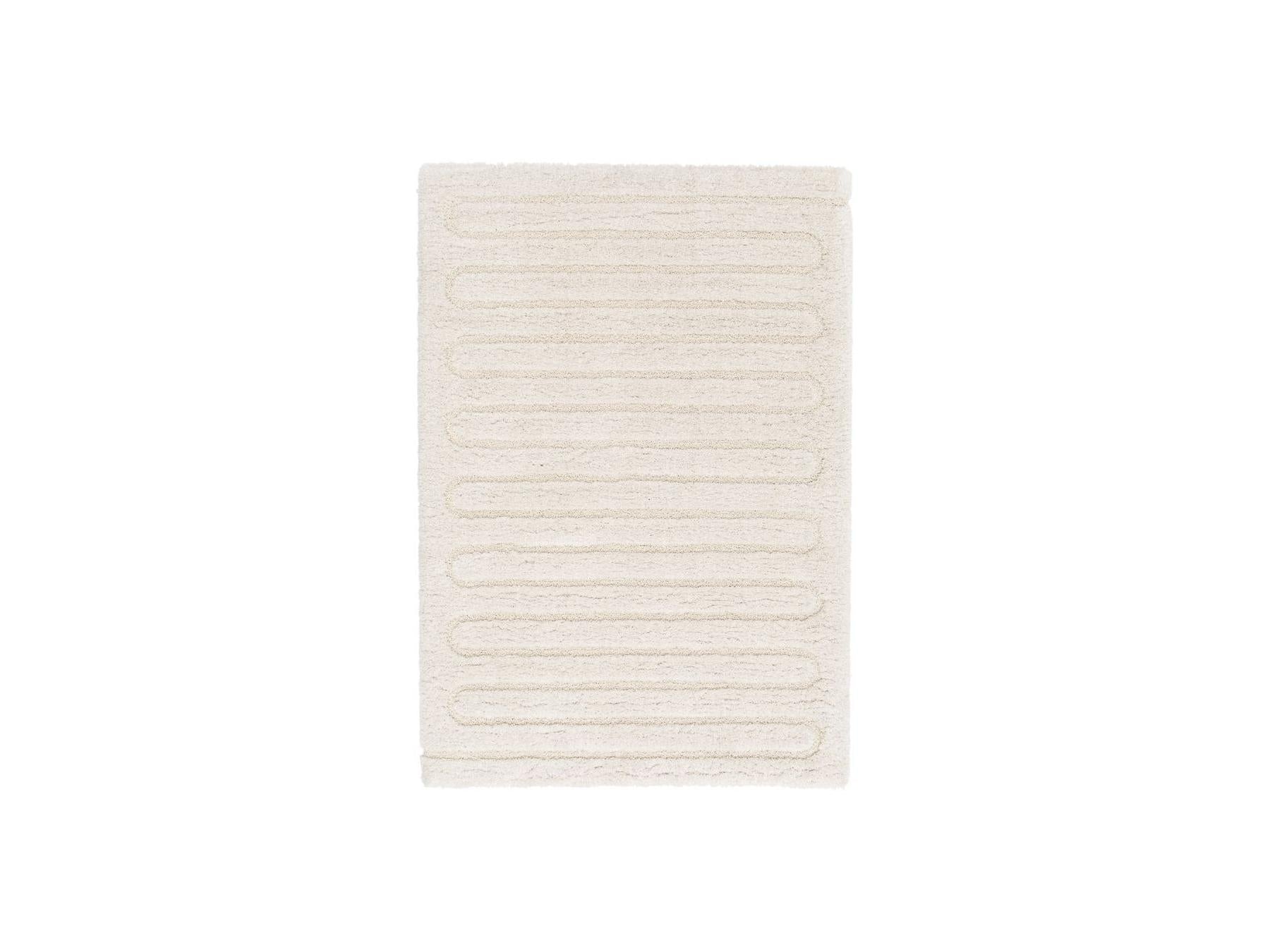 Cyrello - Long Pile Rug - Graphic Pattern - Ecru