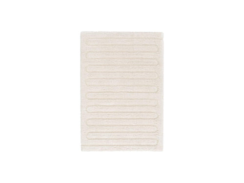 Cyrello - Long Pile Rug - Graphic Pattern - Ecru