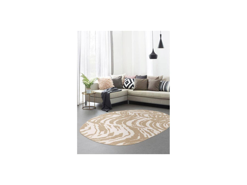 Tapis Poils Courts - Orian - Motif Abstrait - Marron