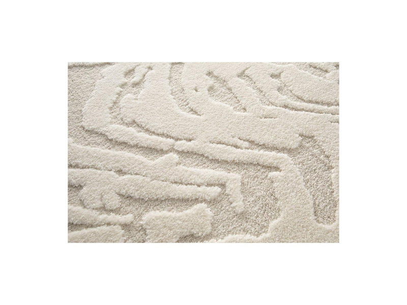 Tapis Poils Courts - Orian - Motif Abstrait - Beige