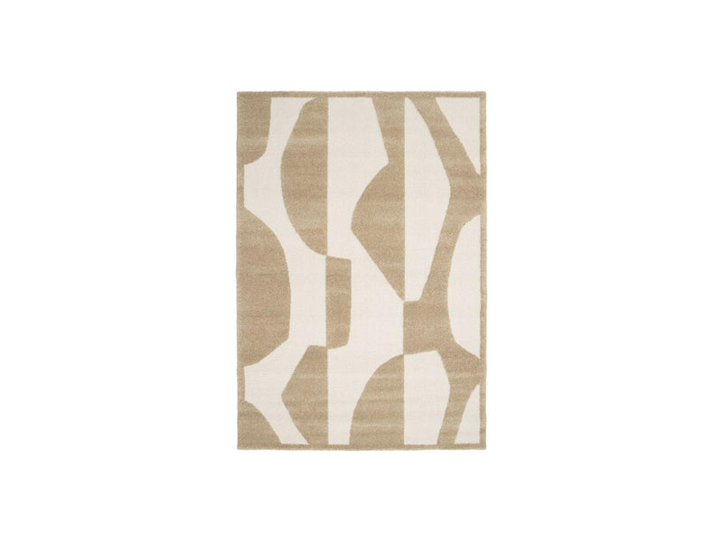 Tapis Poils Courts - Elior - Motif Abstrait - Marron