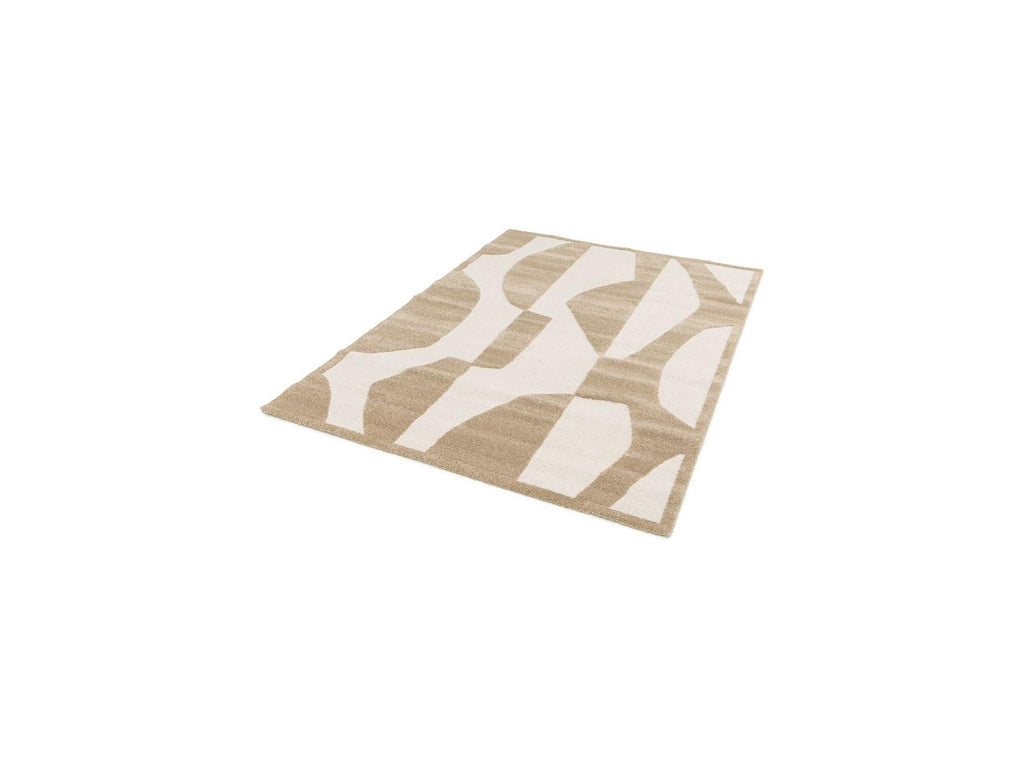 Elior - Alfombra De Pelo Corto - Estampado Abstracto - Marrón