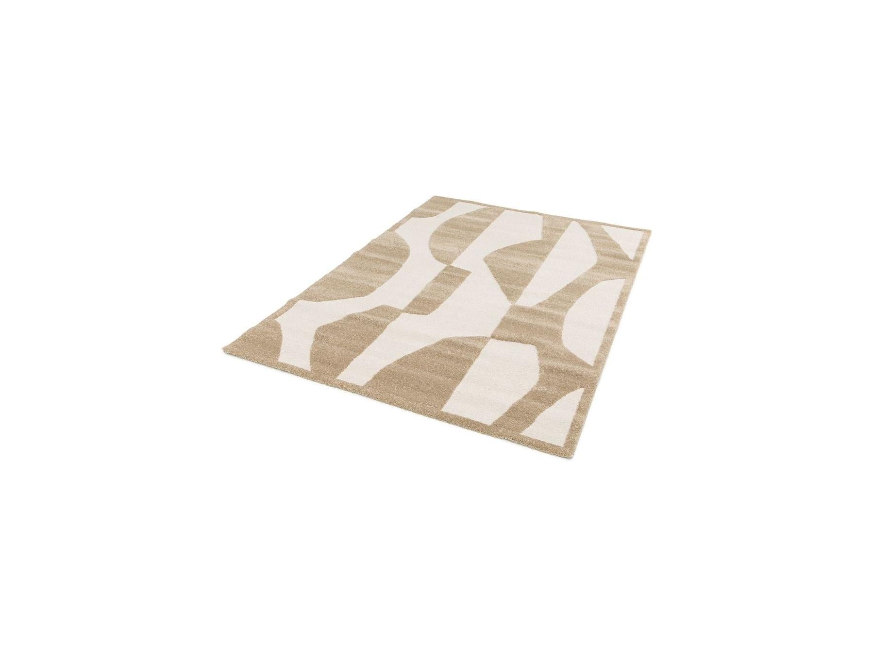 Elior - Alfombra De Pelo Corto - Estampado Abstracto - Marrón