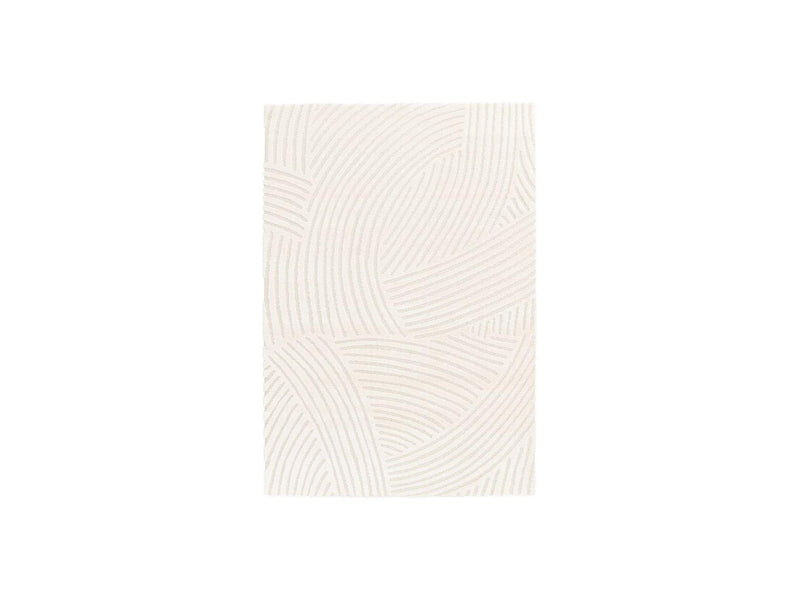 Tapis Poils Courts - Stan - Motif Abstrait - Beige