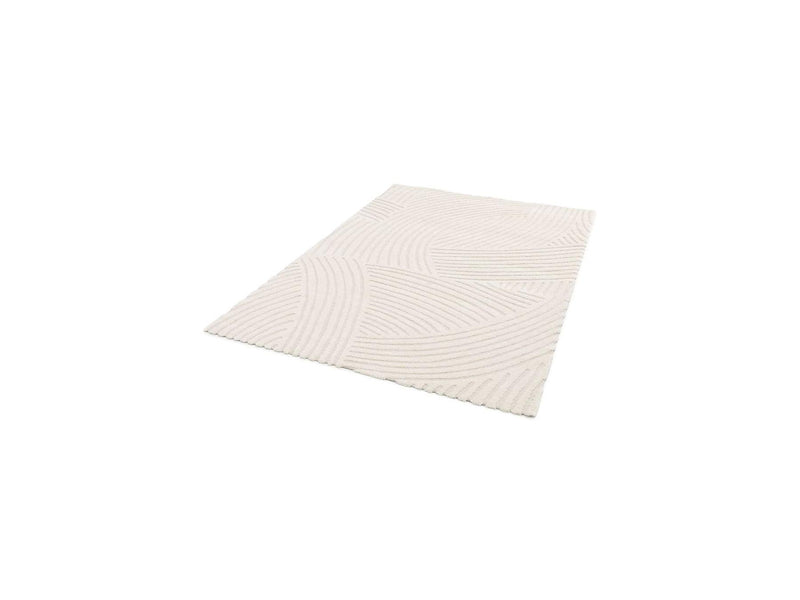Tapis Poils Courts - Stan - Motif Abstrait - Beige