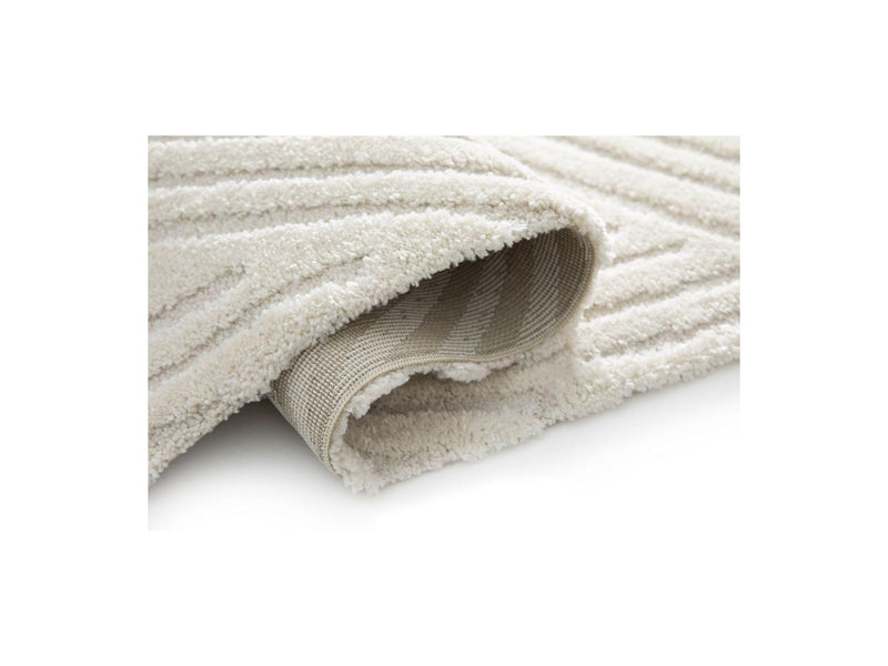 Tapis Poils Courts - Stan - Motif Abstrait - Beige