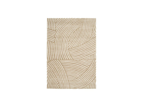 Tapis Poils Courts - Stan - Motif Abstrait - Marron