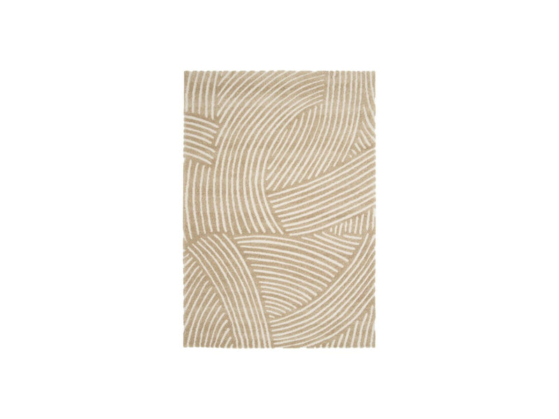 Tapis Poils Courts - Stan - Motif Abstrait - Marron