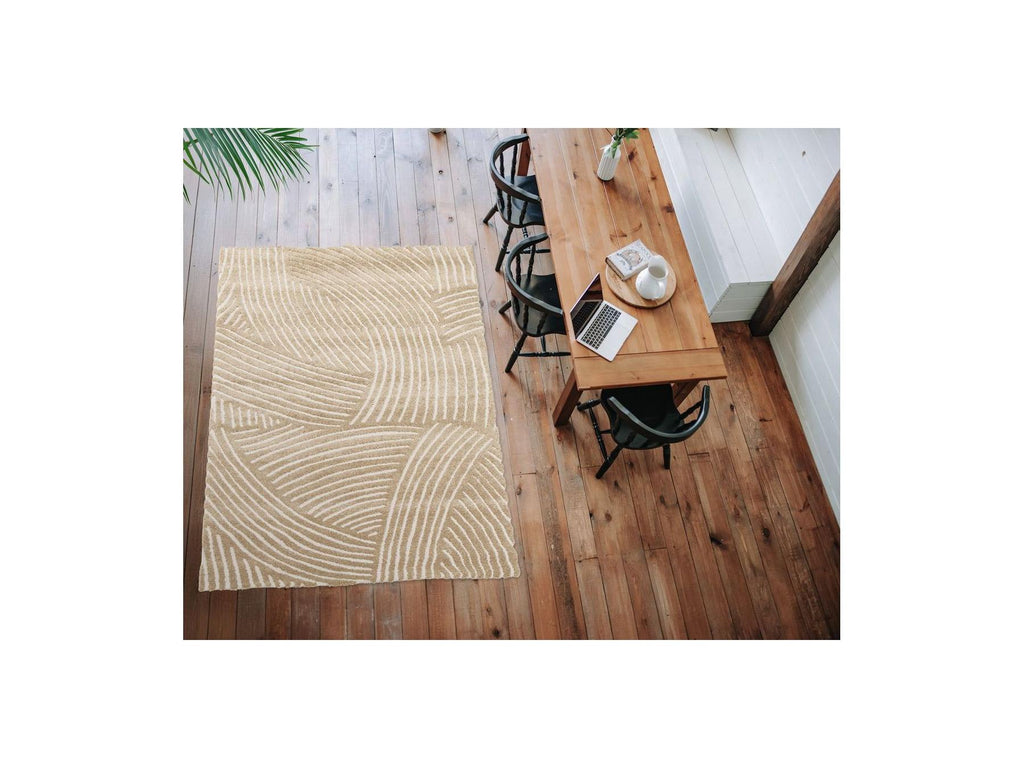 Stan - Short Pile Rug - Abstract Pattern - Brown