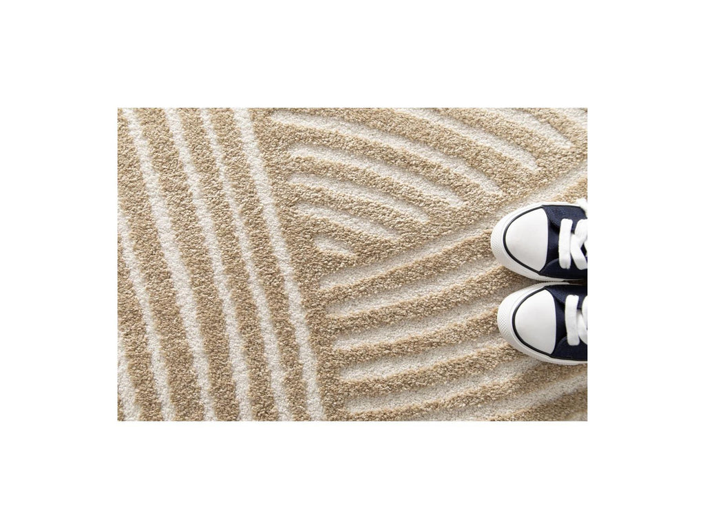 Stan - Short Pile Rug - Abstract Pattern - Brown