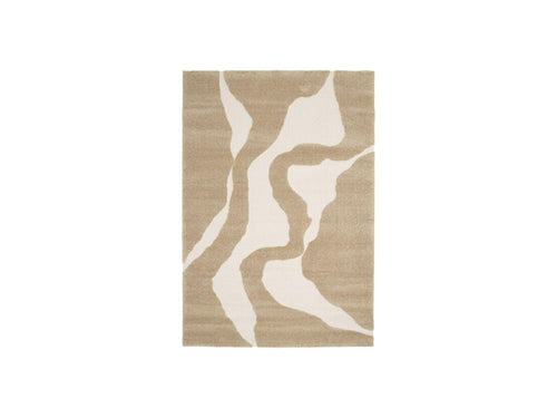Tapis Poils Courts - Colas - Motif Abstrait - Marron
