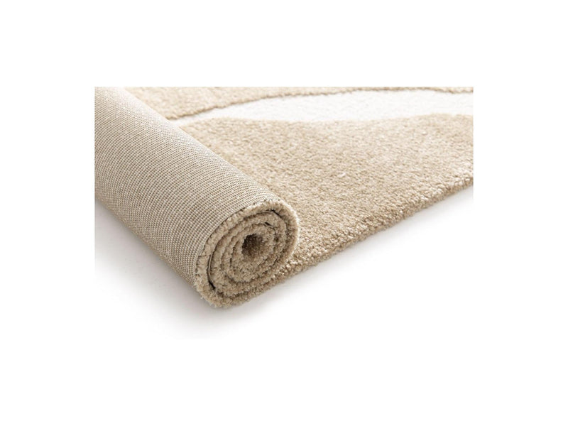 Tapis Poils Courts - Colas - Motif Abstrait - Marron