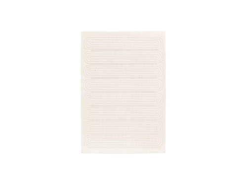 Tapis Poils Courts - Iago - Motif Graphique - Beige