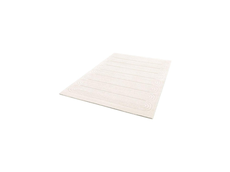 Tapis Poils Courts - Iago - Motif Graphique - Beige