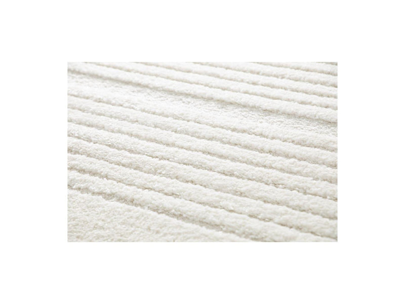 Tapis Poils Courts - Iago - Motif Graphique - Beige