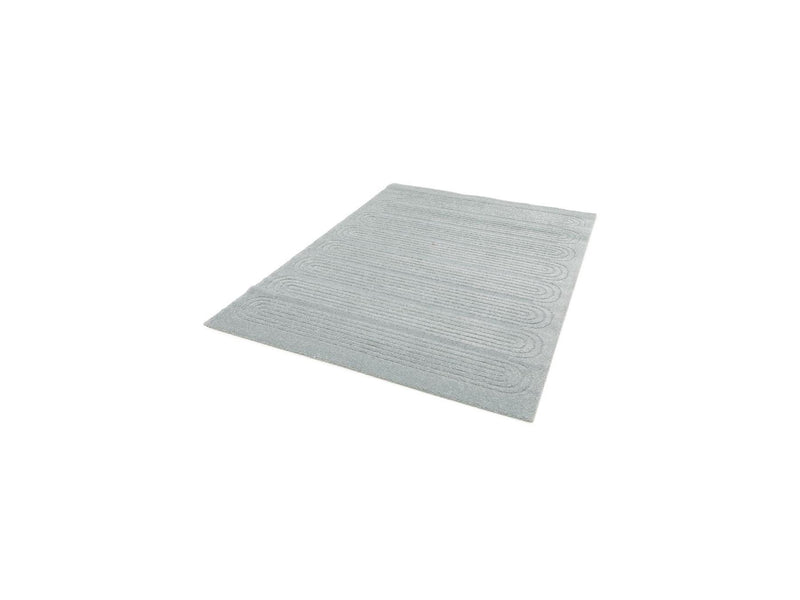 Iago - Tapis Poils Courts - Motif Graphique - Bleu