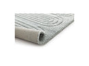 Iago - Tapis Poils Courts - Motif Graphique - Bleu