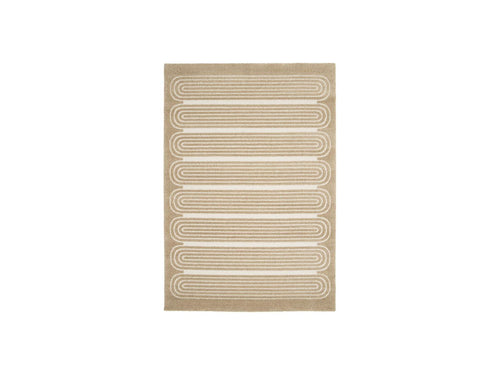 Tapis Poils Courts - Iago - Motif Graphique - Marron