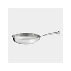 De Buyer – Milady - Stegepande - Rustfrit stål - Sølv, stegepande i rustfrit stål, set forfra på hvid baggrund