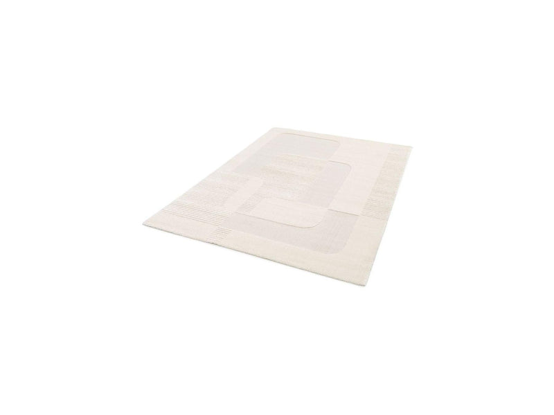 Tapis Poils Courts - Clotaire - Motif Abstrait - Beige