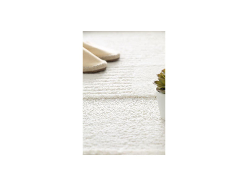 Tapis Poils Courts - Clotaire - Motif Abstrait - Beige
