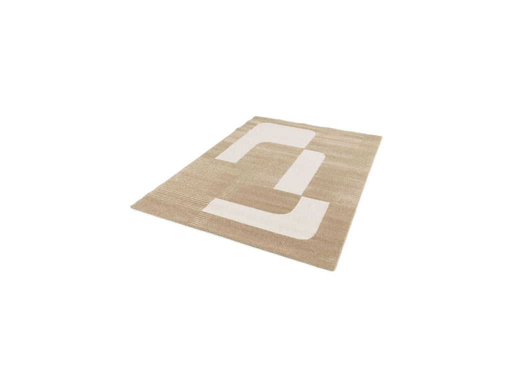 Clotaire - Short Pile Rug - Abstract Pattern - Brown