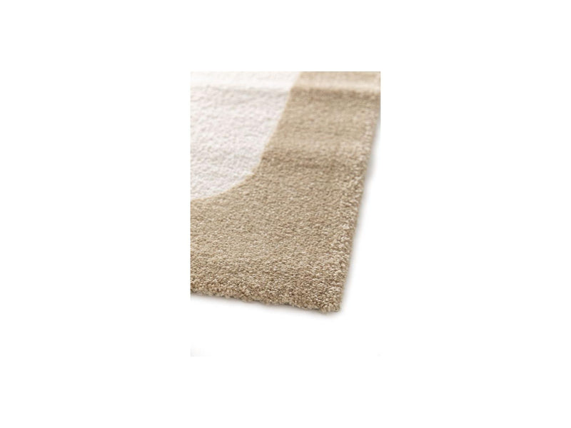 Tapis Poils Courts - Clotaire - Motif Abstrait - Marron