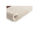 Leandre - Tapis Poils Longs - Motif Géométrique - Jaune