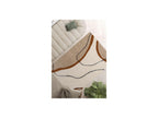 Alfombra Shaggy - Lalou - Estampado abstracto - Beige