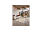 Long Pile Rug - Caleb - Graphic Pattern - Beige