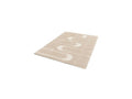 Long Pile Rug - Caleb - Graphic Pattern - Beige