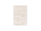 Caleb - Long Pile Rug - Graphic Pattern - Ecru