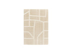 Alfombra Pelo Largo - Marina - Estampado Gráfico - Beige