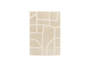 Alfombra Pelo Largo - Marina - Estampado Gráfico - Beige